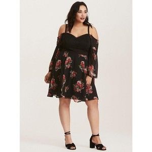 Torrid Insider Floral Lace Bustier Dress Size 10